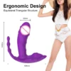 App Remote Control Vibrator 3 in 1 Dildo Anal Plug G Spot Butterfly Wearable Panty Vibrators Sex Toys Women