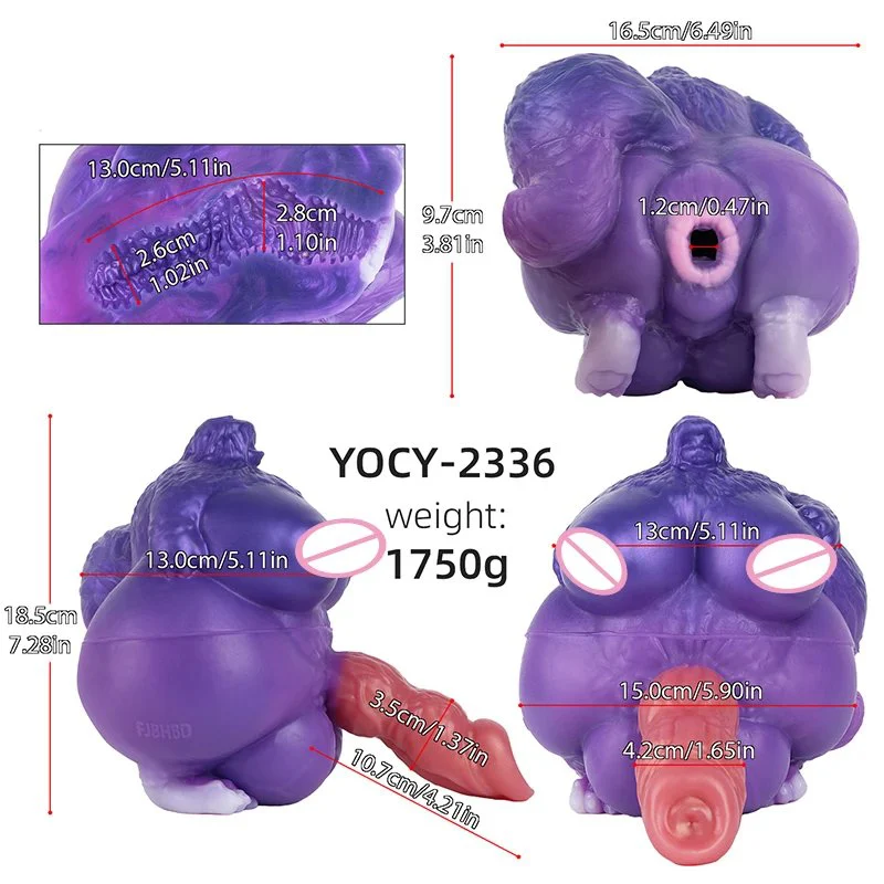 Lifelike Wolf Dildo Butt Onahole for Men Singal Channel Silicone Male Masturbator Realistic Vagina Stroker Adult Sex Toys