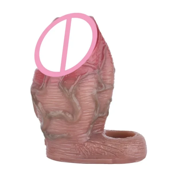 Male Realistic Cock Sleeves for Men Reusable Penis Sleeve for Male Extender Dildo Enhancer Enlargement Condom Male Cock Sex Toys