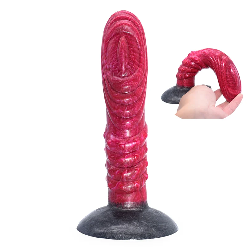 Unique Design Rubber Cock Penis Dildo with Suction Cup for Female Silicone Penis