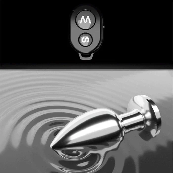 Wireless Remote Control 10 Frequency Silicone Vibrating Anal Plug Anal Stimulating for Couples
