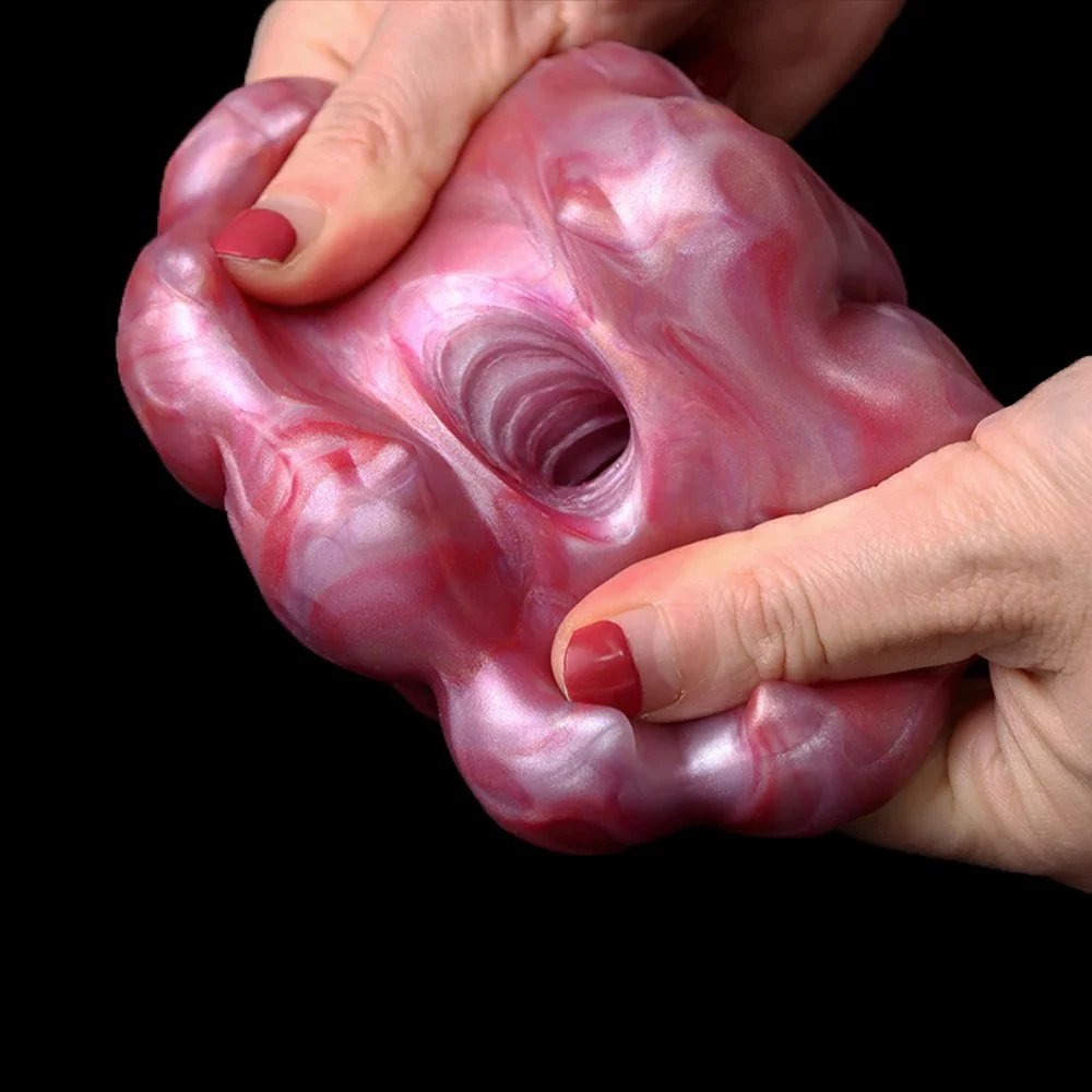 Male Masturbator Large Snake Mouth Design Artifical Women Pussy Vagina Soft Silicone Sex Toy for Men Masturbation Cup