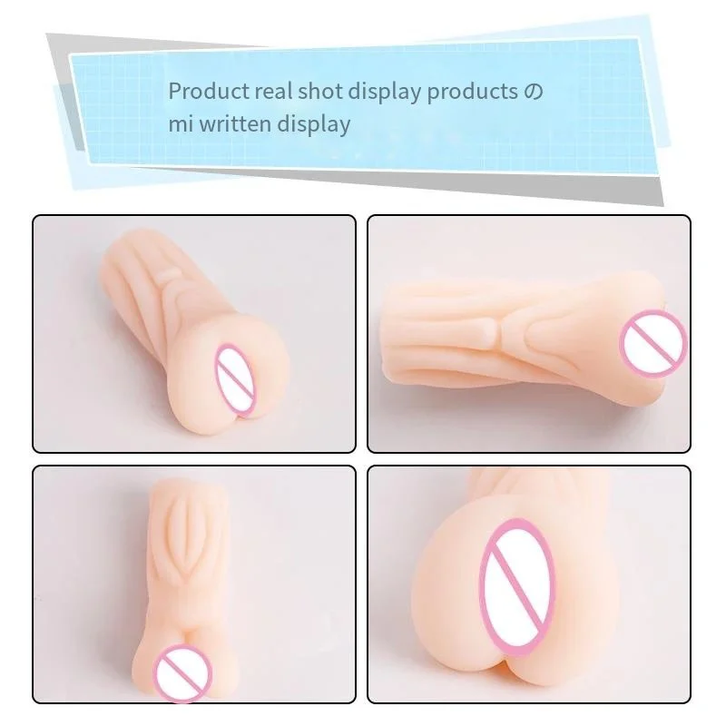 Men's Pocket Pussy Cup Male Masturbator Oral Vagina Anal Masturbation Soft Real Vagina Sex Toys for Men