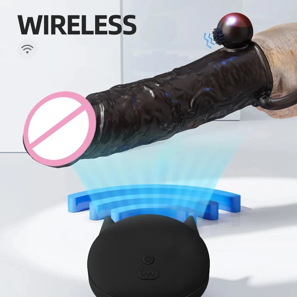 USB Rechargeable Dildo Set Remote Control Silicone Male Sex Toy with Clitoris Stimulation and Glans Vibration for Men