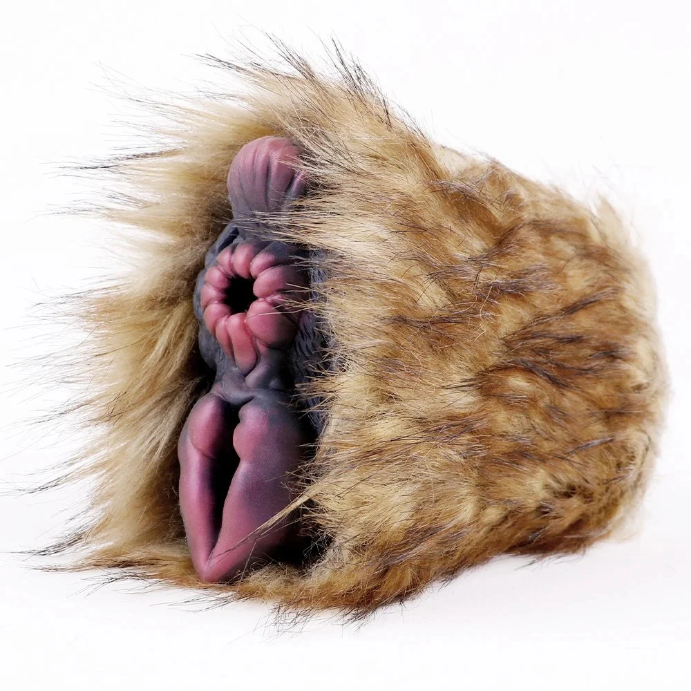 Silicone Soft Tight Masturbation Cup Double Hole Male Adult Sex Toys Fantasy Camel Plush Monster Pussy Pocket