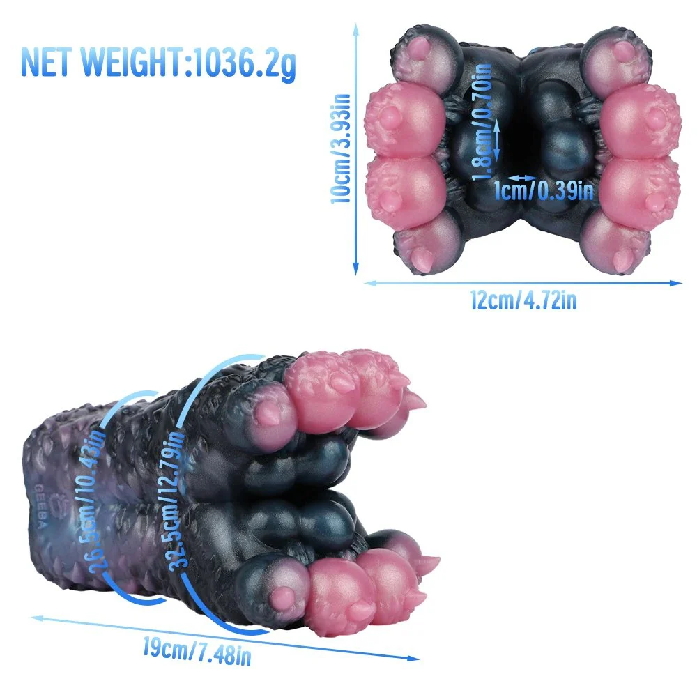 Fantasy Monster Beast Foot Male Masturbator Silicone Pussy Man's Penis Stroker Adult Man Realistic Vagina Sex Toy
