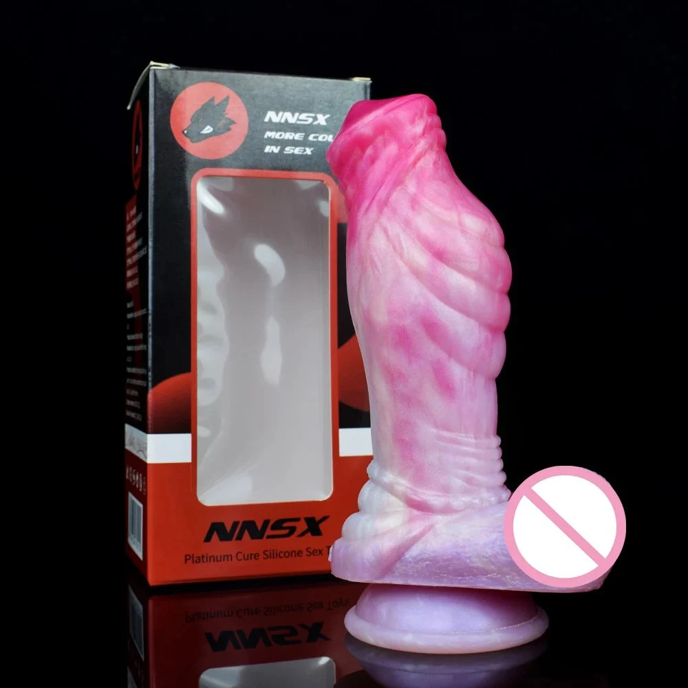 Thick Silicone Wolf Dildo With Suction Cup Sex Toys for Women Vaginal Color Mixed Large Penis Butt Plug Female Masturbator