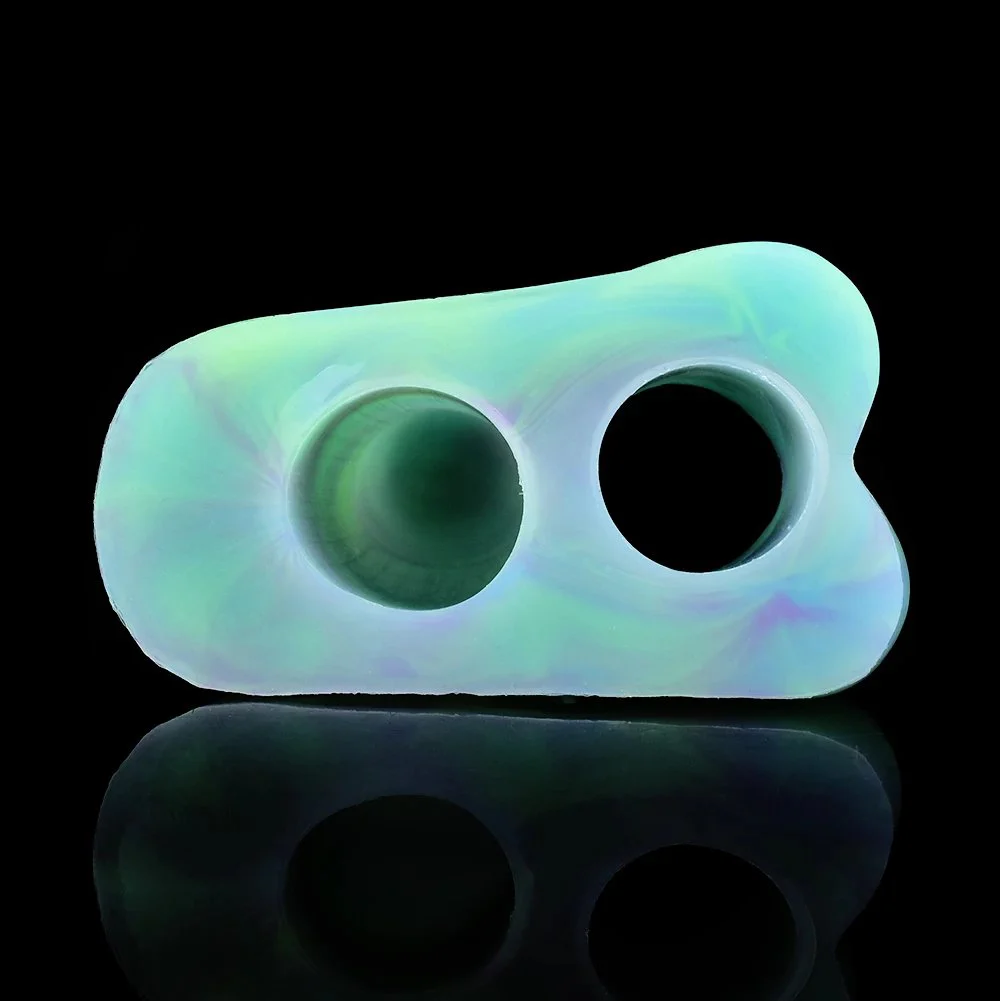 Luminous Lotus Color Realistic Penis Sleeve Extender Soft Silicone Cock Sleeve Dick Enlargement Delay Ejaculation Sex Toys
