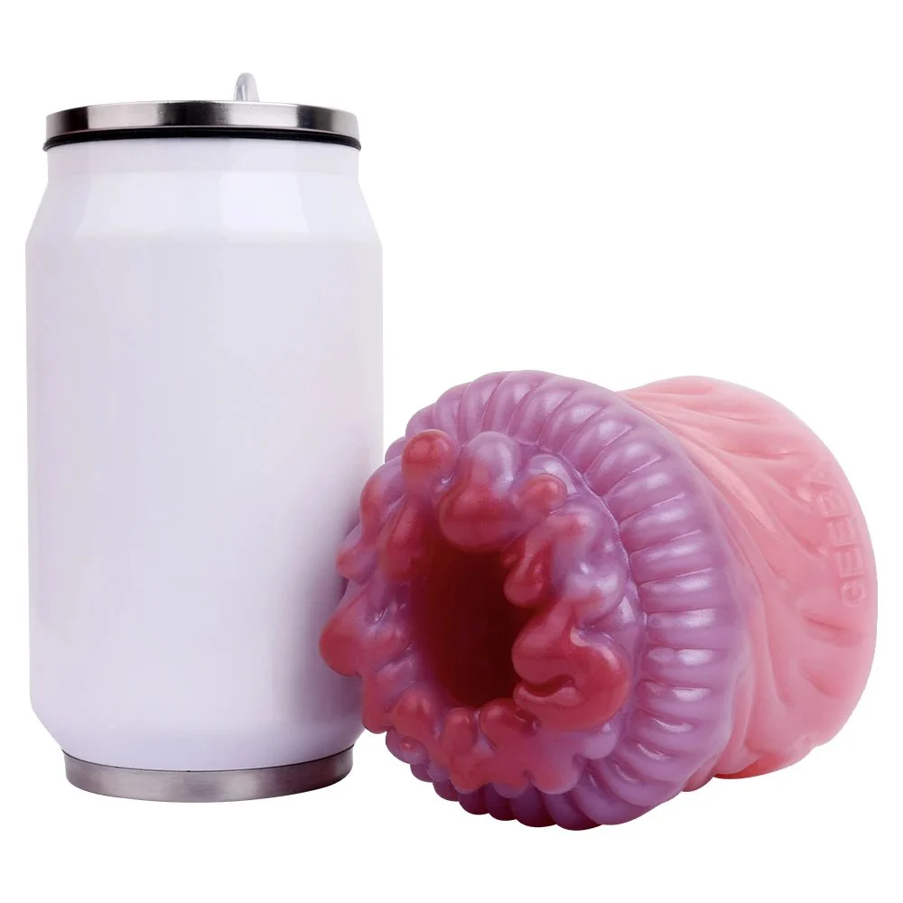 Soft Silicone Male Masturbator Vibrating Penis Trainer Sex Toys for Men Fantasy One Hole Realistic Vagina Glans Exerciser