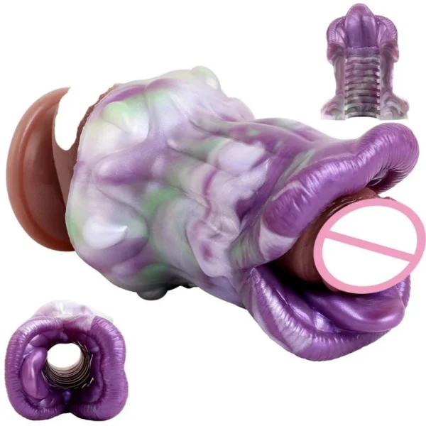 Fantasy Tongue Male Masturbation,anal Dilator,vaginal Dilator,silicon Dilators Single Hole Pass Sex Pleasure Toys