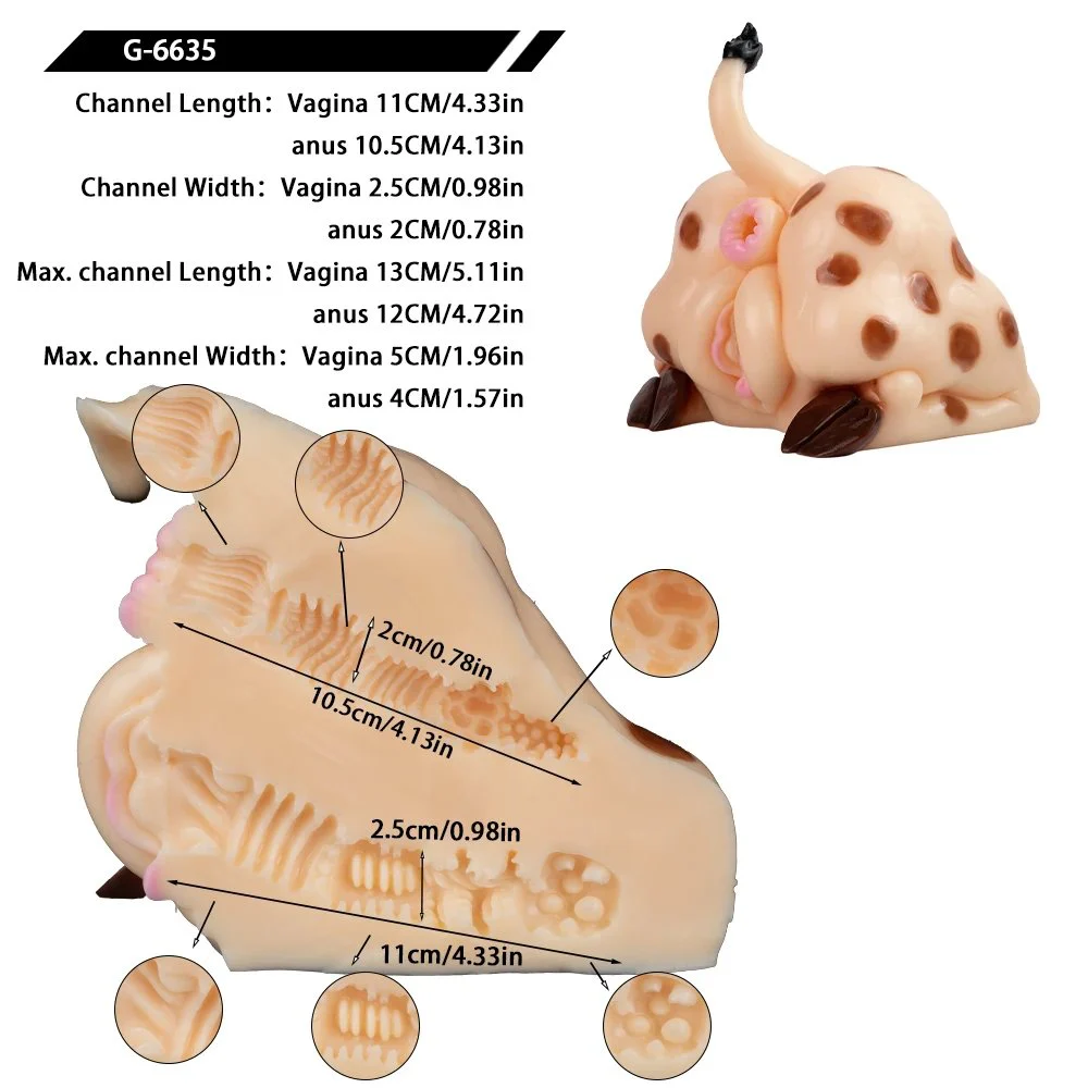 Long Neck Seruph Fantasy Creature Dual Channel Silicone Male Masturbator Penis Massage Toy Adult Pleasure