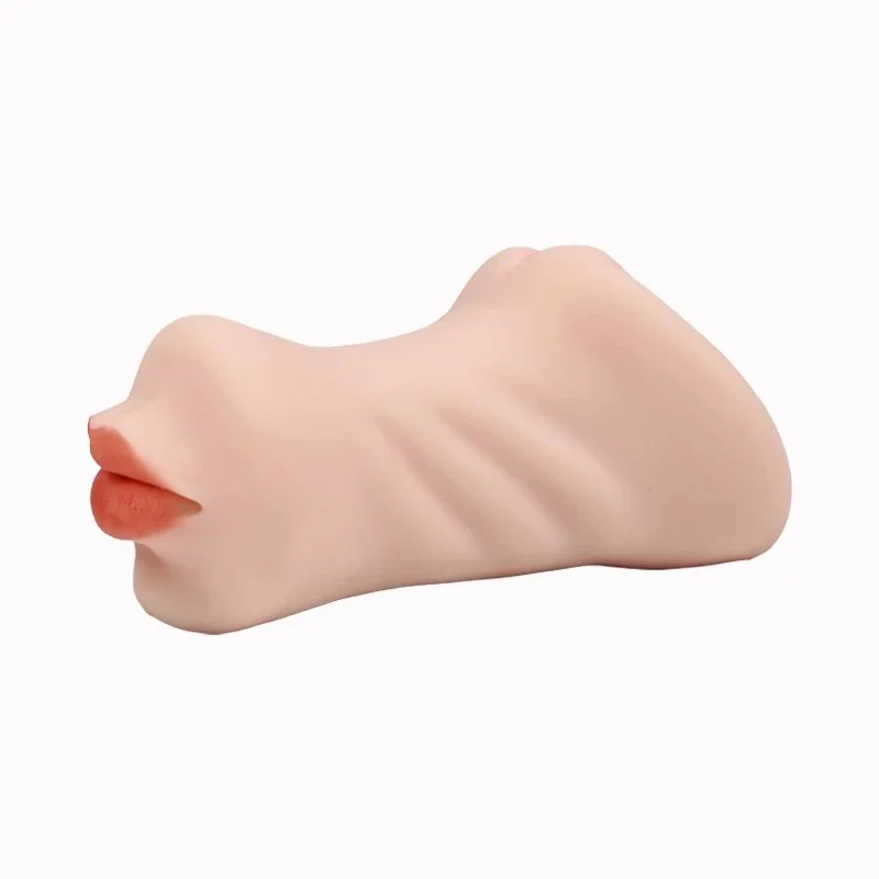 Men Hot Masturbator Cup Realistic Vagina Anal Oral 3 Channels Sex Toy Soft TPE Material Adult
