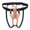 Wearable Hollow Penis Sleeve Extender Strap on Dildo Pants Lesbian Dildo