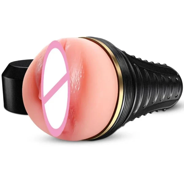 Male Masturbator Realistic Pocket Pussy Vagina Textured 7.5in Depth Lifelike Soft Fleshy Waterproof Masturbator