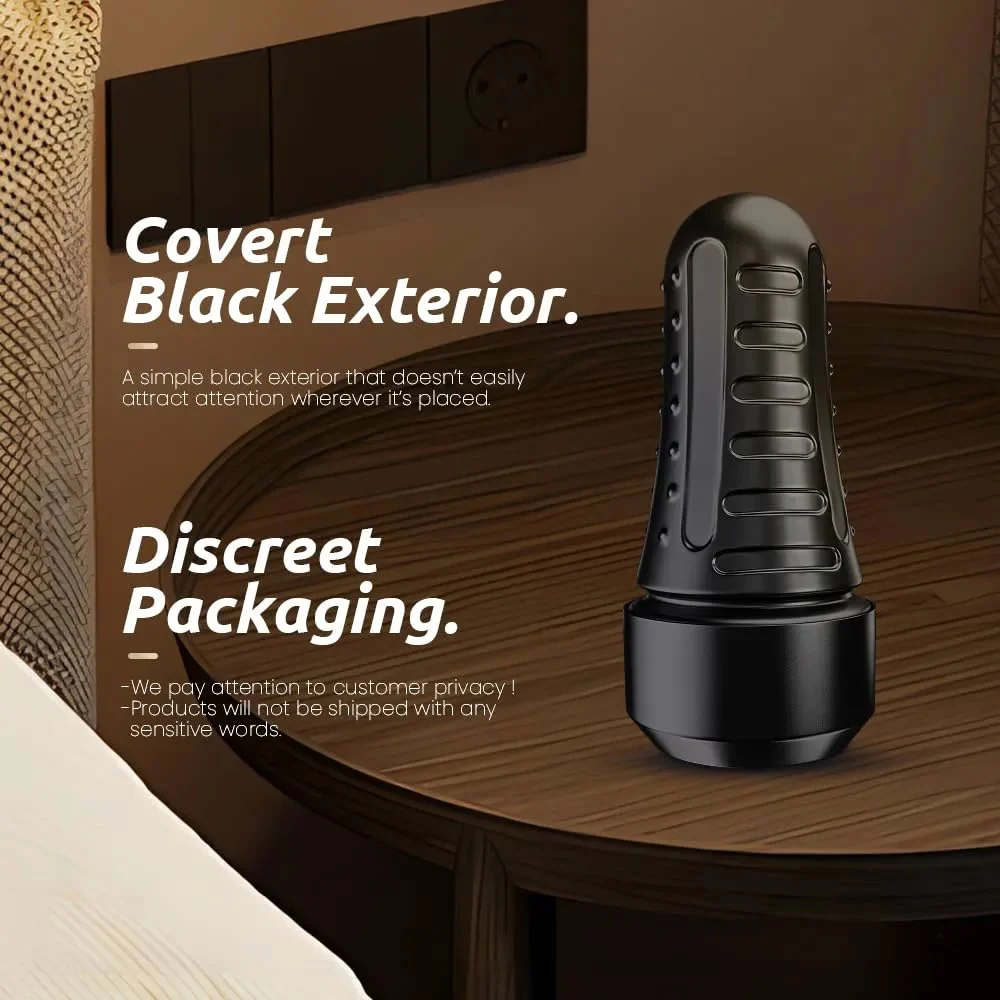 Male Masturbator Realistic Pocket Pussy Vagina Textured 7.5in Depth Lifelike Soft Fleshy Waterproof Masturbator