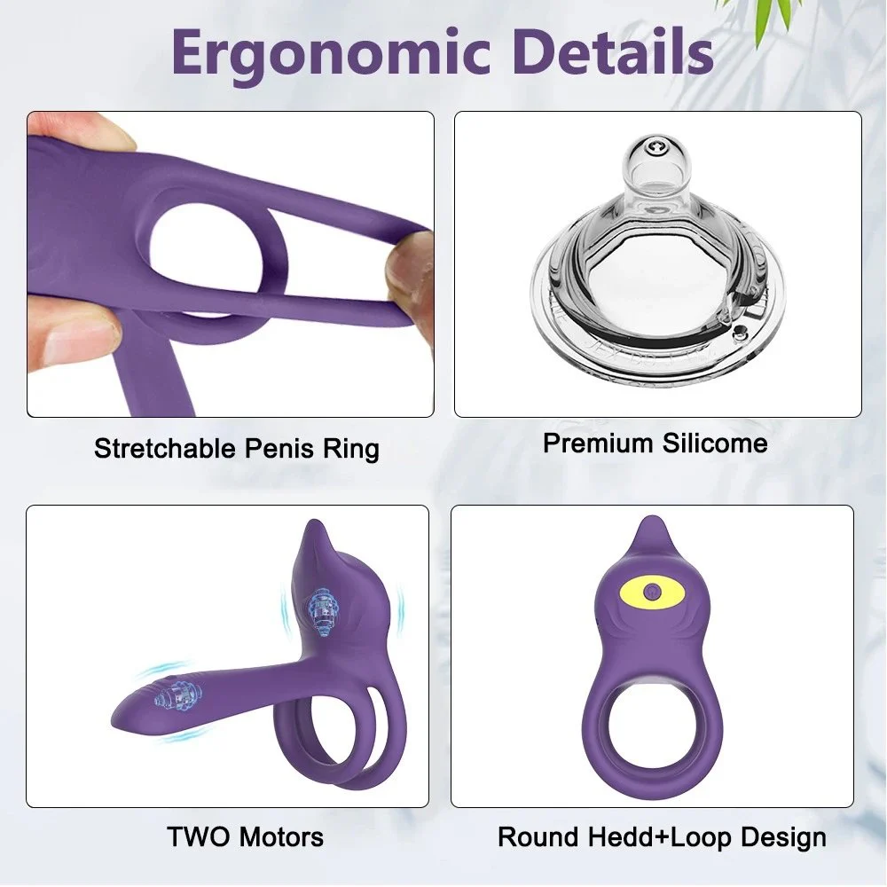 Vibrating Cock Ring Couples Sex Toys Dual Penis Ring Vibrator Clitoral Stimulator G Spot Vibrator Adult Toys for Men Women