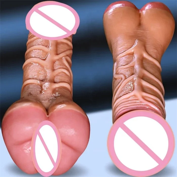 Realistic Anal Pussy Dildo Masturbator Cowherd Couple Gay Sex Toys for Mutual Masturbation