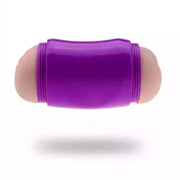Realistic Manual TPE Pussy Oral Anal Vaginal Masturbator Two-Channel Penis Training Cup Pocket Type Vibration Function Sex Toy