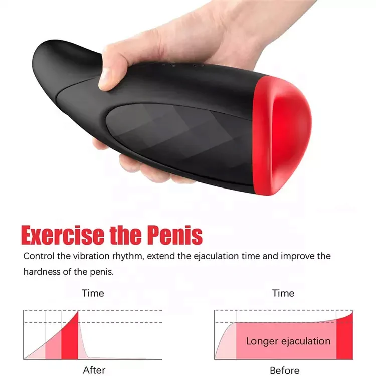 Sucking Sex Toys for Men Automatic Heating Deep Throat Masturbation Male Sucking Masturbator Cup