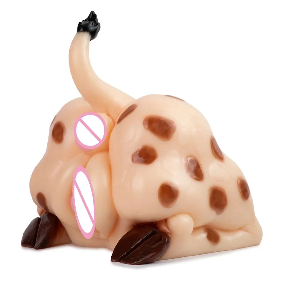 Giraffe Style Buttock Silicone Masturbator Pocket Pussy Fantasy Buttock Male Masturbator Sex Toys for Men