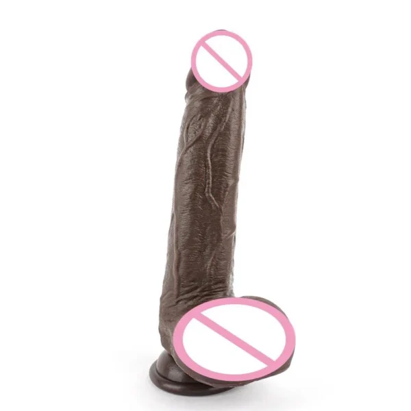 USB 10 Frequency Liquid Silicone Realistic Sex Toy Heated Thrusting Dildo Vibrator Women