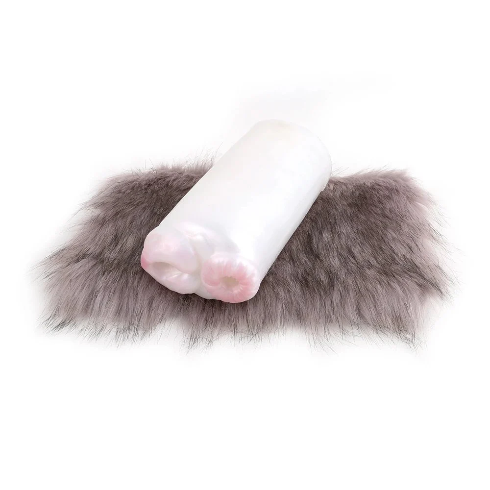 Furry Animal Fantasy Soft Silicone Masturbator in Fur Realistic Vaginal Pocket Pussy All-pass Access Sex Toys Toys