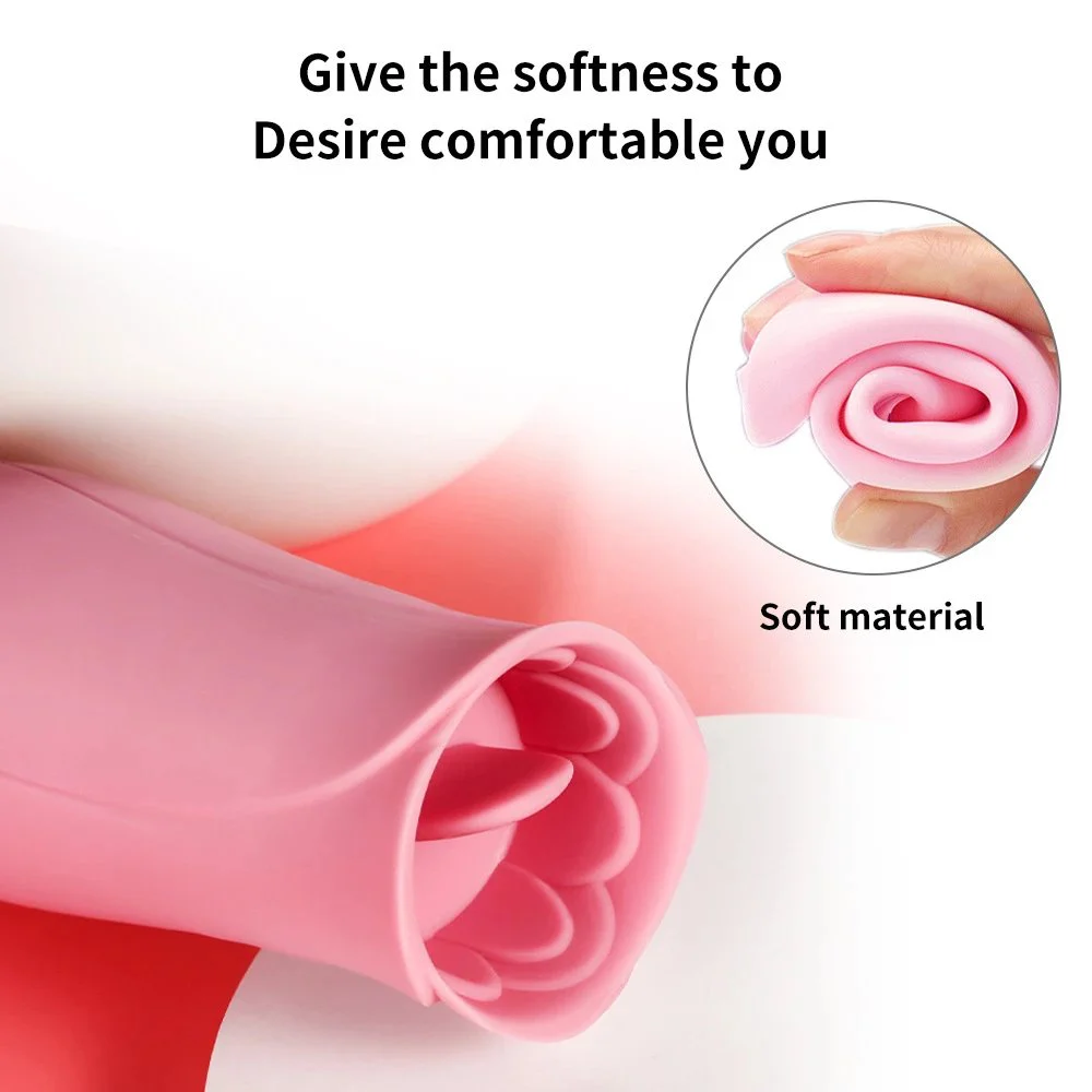 Clitoral Sucking Licking Tongue Vibrator Handheld Manual Sex Toys for Women