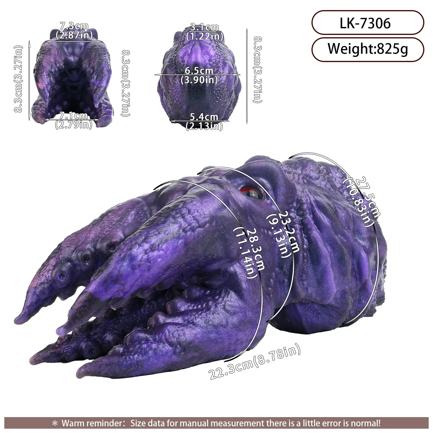 Monster Male Stroker Sex Toys for Men, Animal Tentacle Sex Machine, Fantasy Masturbator Furry Animal Pocket Pussy Sex Toy