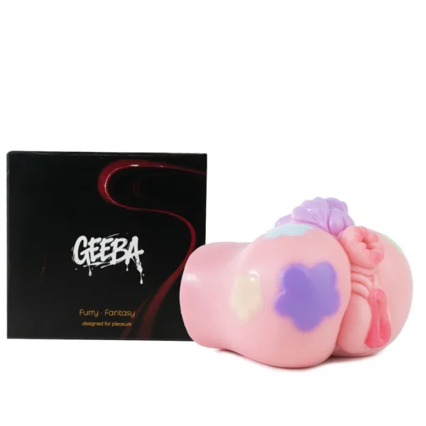 Pink Fantasy Pony Style Male Masturbator Realistic Dual Channel Vagina Adult Sex Toys for Men Soft Silicone Manual Stroker
