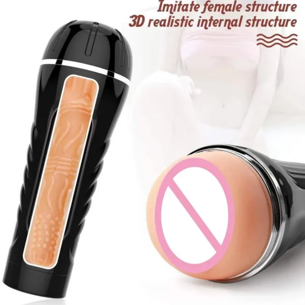 Pocket Pussy Realistic Vaginal Sex Toys Masturbation TPE Male Masturbation Cup