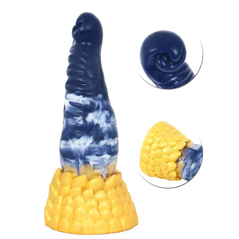 Super Soft Flexible High-grade Silicone Dildo Colorful Fantasy Sex Toys with Huge Head for Butt Plug Male Pleasure Toys