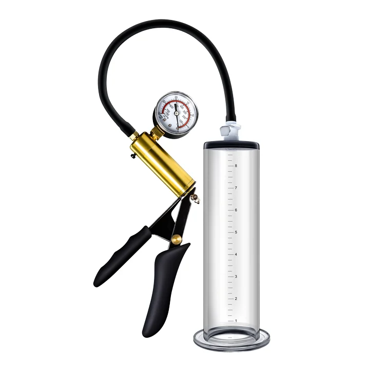 High-End Penis Pump Acrylic Metal Silicone Endurance Training Equipment for Men