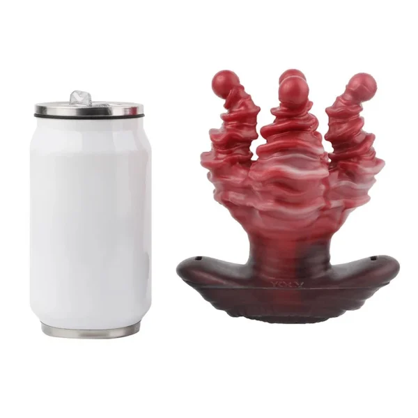 Hollow Anal Plug & Textured Stroker,Silicone Male Penis Stroker Fantasy Anal Plug Masturbator for Men Adult Sex Toys