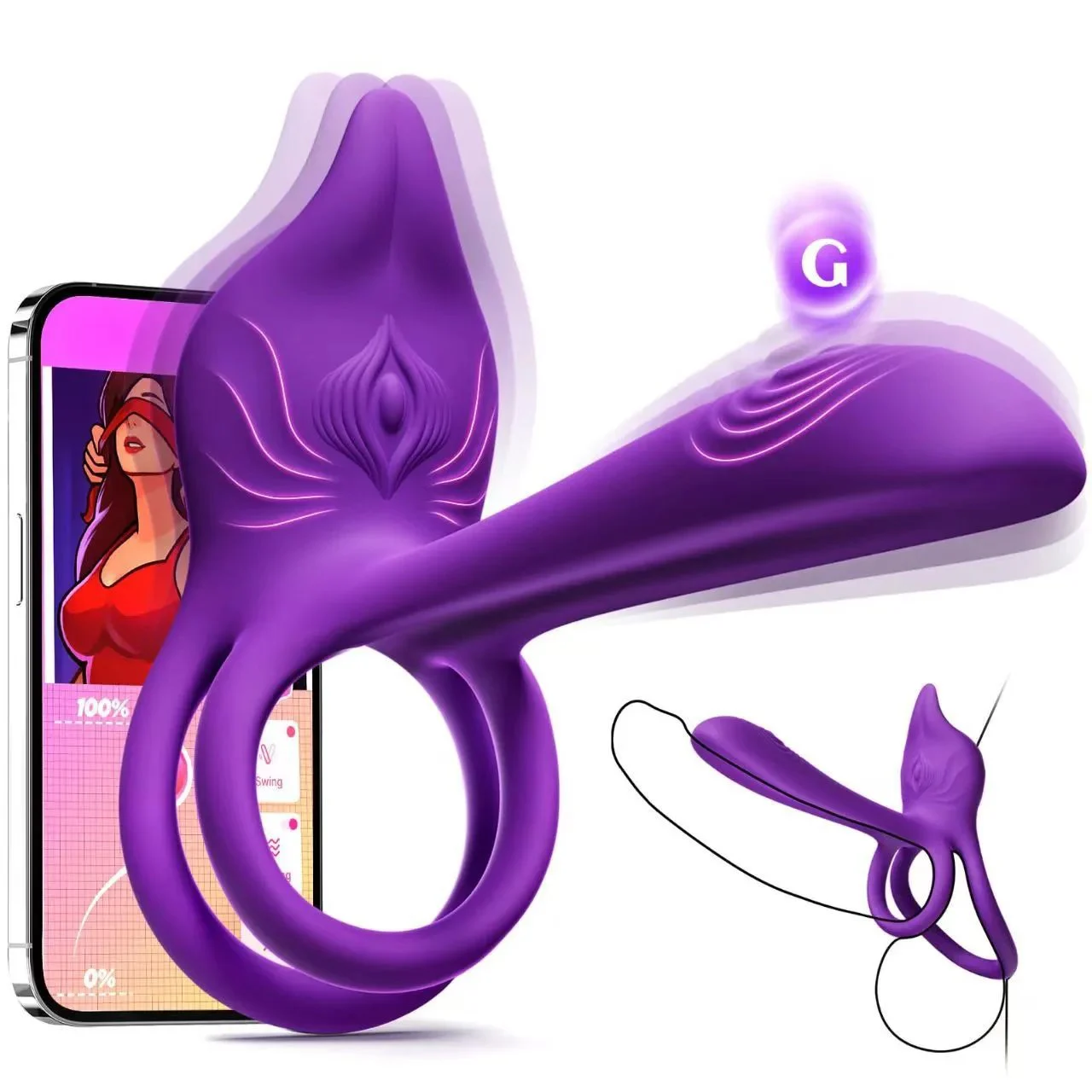 Vibrating Cock Ring Couples Sex Toys Dual Penis Ring Vibrator Clitoral Stimulator G Spot Vibrator Adult Toys for Men Women