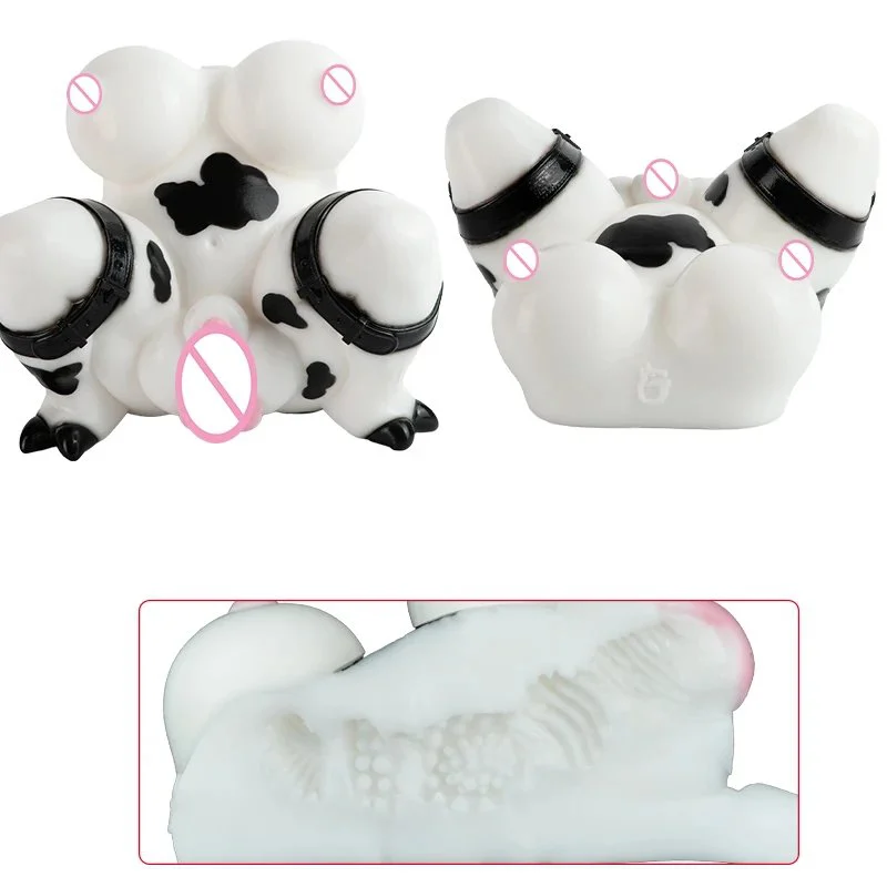 Muqi Moya Sweet Cow Fantasy Creature Male Masturbator Single Channel Silicone Realistic Feeling Adult Pleasure Toy for Men 18+