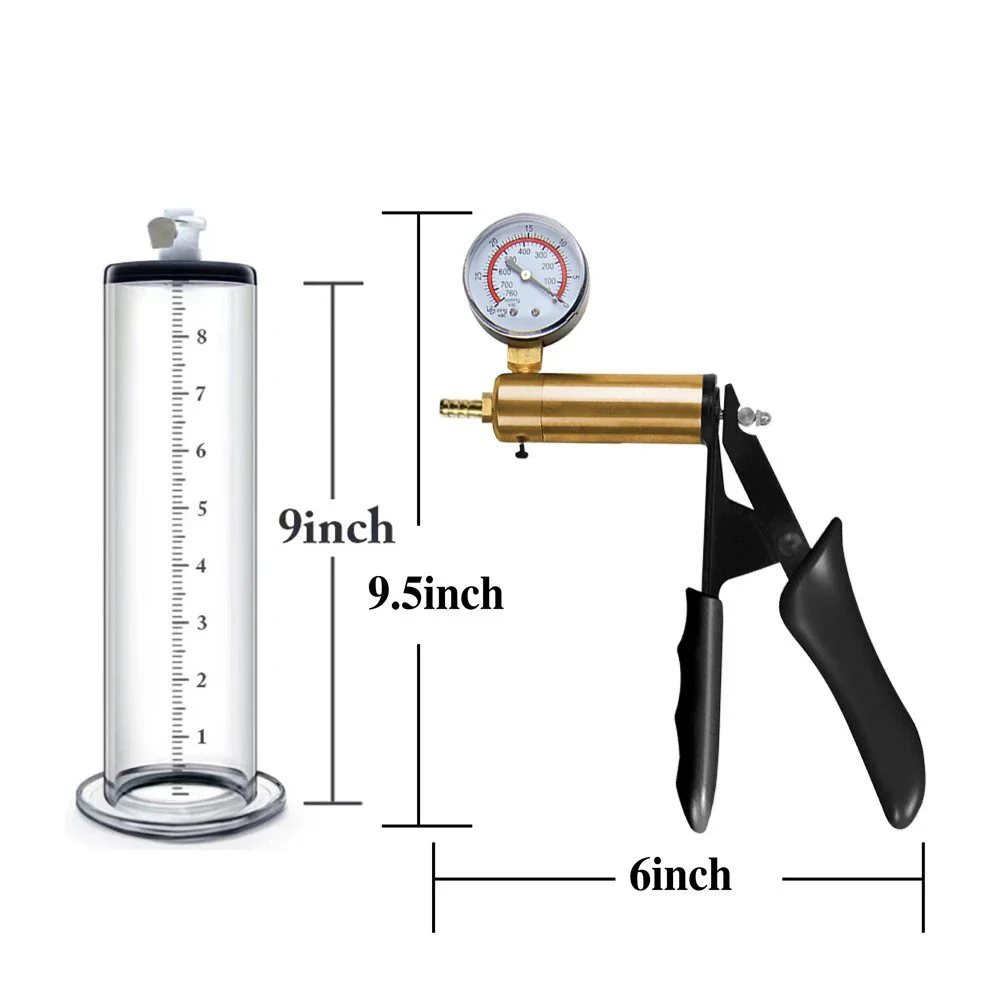 High-End Penis Pump Acrylic Metal Silicone Endurance Training Equipment for Men
