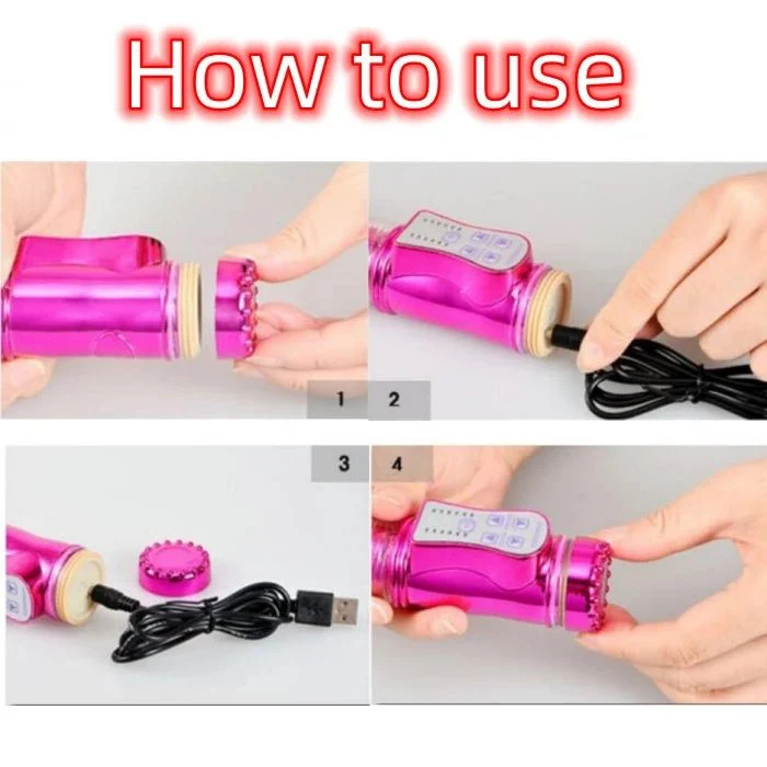 Thrusting Rotating Vibrator 360 Rotation Sex Toys Women Thrusting Dildo Vibrator Rotating Head VIbrating Rabbit Vibrator