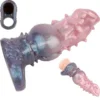 New Fantasy Dog Penis Sleeve With Stimulator Spike Animal Dildo Sheath Texture Massager Sex Toy for Men Women