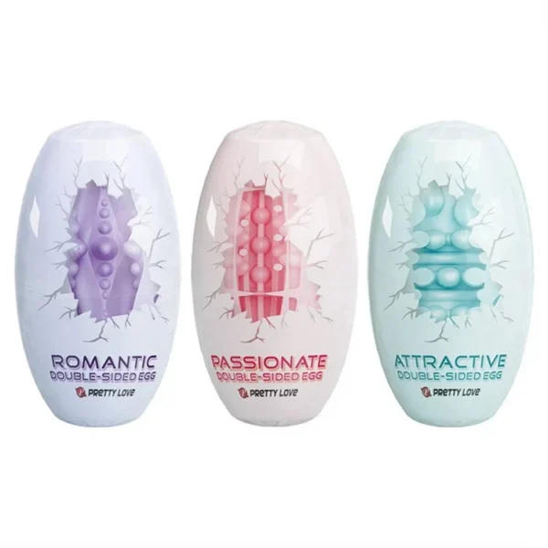 Pocket Pusy Male Sex Toys Soft Portable Masturbator Cup Double Sided Pretty Love Masturbation Egg