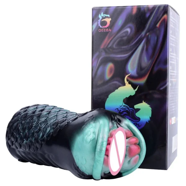 Real Vagina Male Masturbator Penis Simulator Snake Deep Hole Masturbation Mouth Sex Doll for Adults Penis Trainer 18+