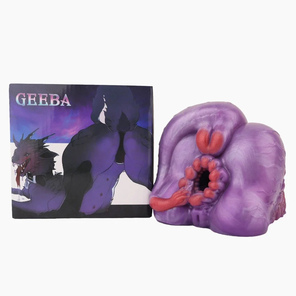 Purple Red Silicone for Adult Men Fantasy Animal Ass Male Masturbator Realistic Vagina Pocket Pussy Sex Toys