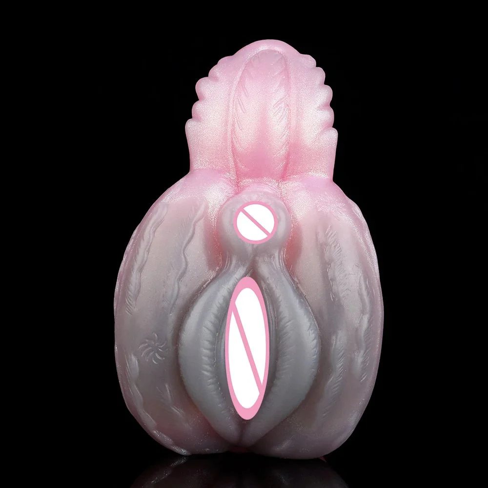 Penis Insertion Sex Training Animal Form Simulation Silicone Masturbation Cups for Men