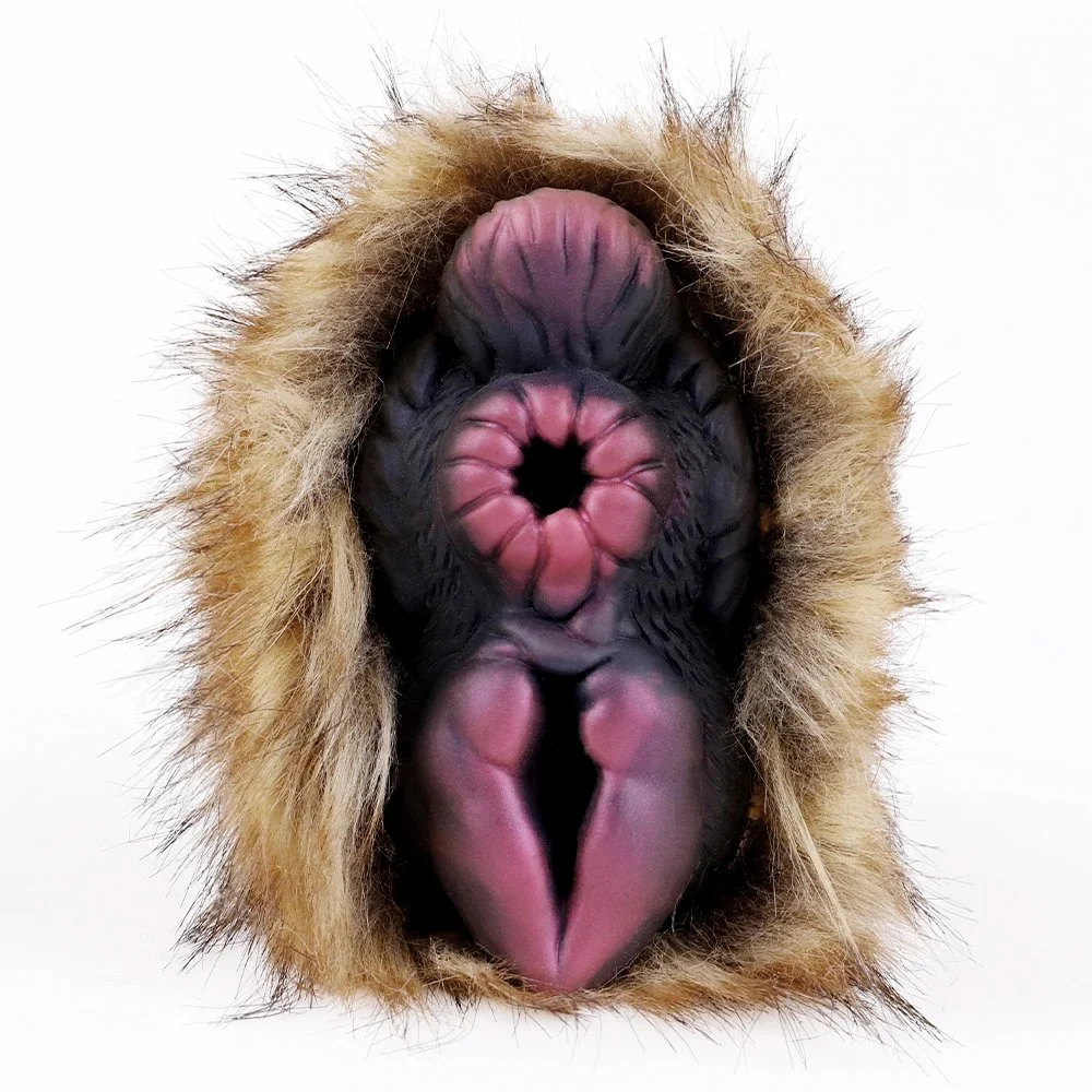 Silicone Soft Tight Masturbation Cup Double Hole Male Adult Sex Toys Fantasy Camel Plush Monster Pussy Pocket
