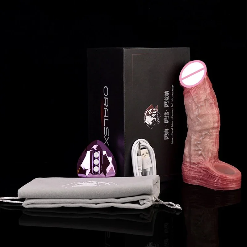 New Silicone Realistic Skin Color Male Penis Extender Effective Penis Size Enlargement Vibrating Dildo Cover for Men
