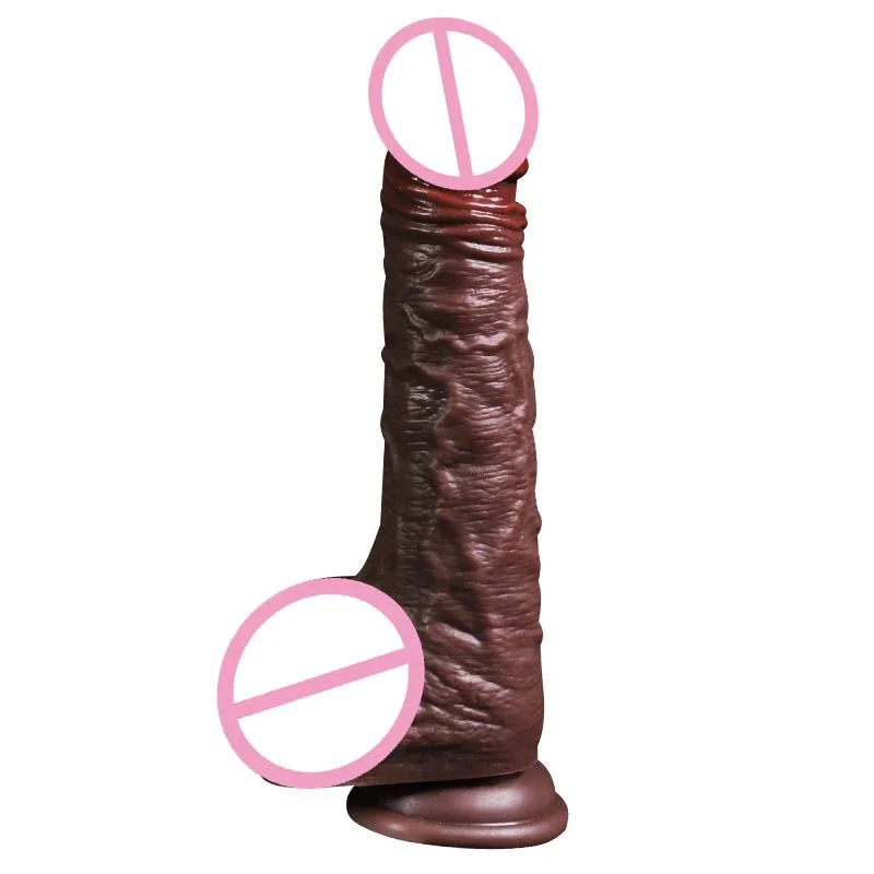 Women Pussy Vaginal Masturbation Penis Dildo Sex Toys Soft Real Sliding Skin Silicone Realistic Man Dildo with Moving Foreskin