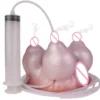 Male Masturbator with Water-injection Feature Includes Syringe for Intense Stimulation Silicone Masturbator
