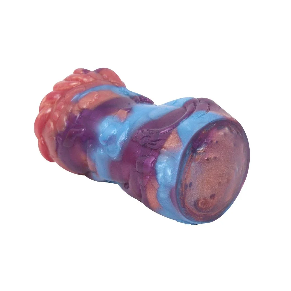 Male Masturbator Cup Portable Penis Trainer Penis Massage Adult Sex Toys Stretchy Silicone Vagina Pocket Cup for Men