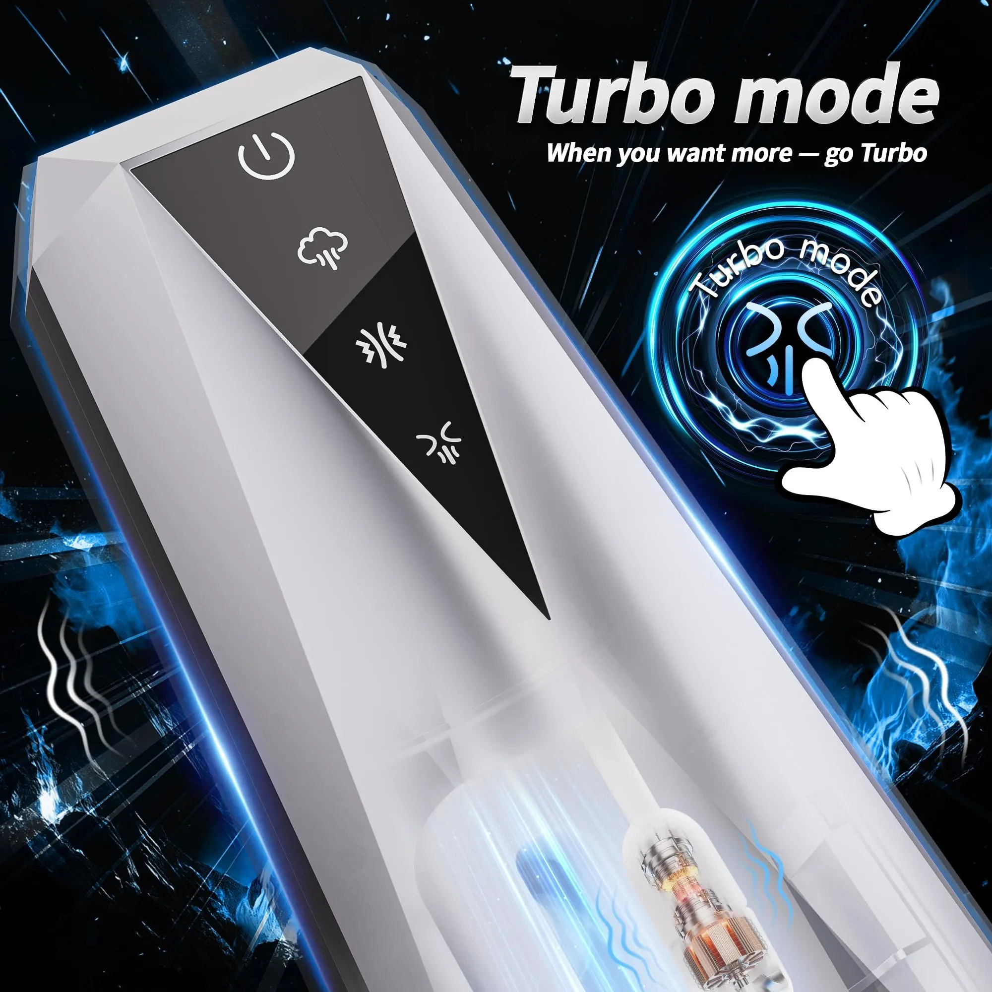 Male Masturbator Penis Pump with 10 Vibration & 3 Suction Modes 100% Waterproof Real Touch Feeling for Vagina Adult Toy