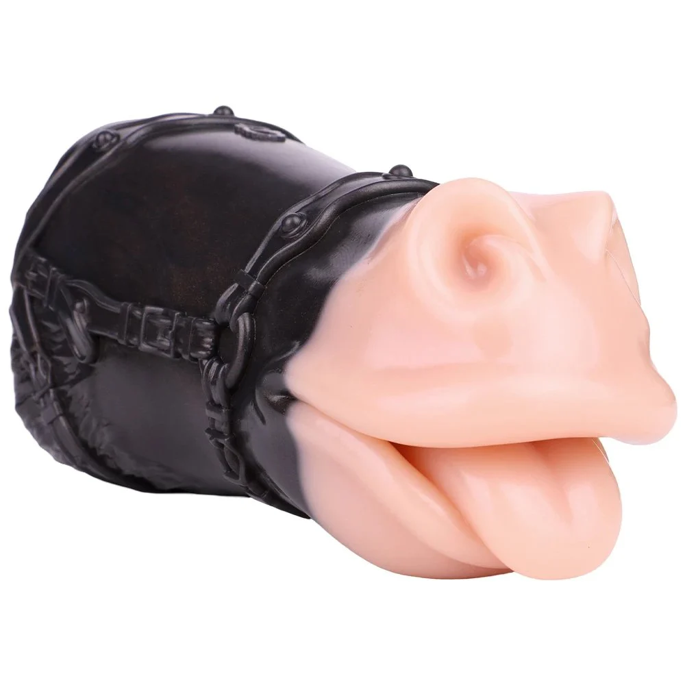 Realistic Horse Mouth Pocket Pussy Stroker Silicone Male Masturbator Fantasy Animal Oral Sex Penis Massage Horse