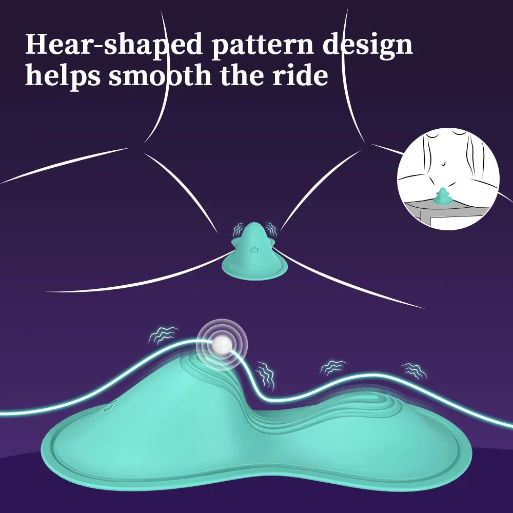 USB Rechargeable Vaginal Clitoral G-spot Stimulation App Control Mini Ultra Thin Sit and Ride Cushion Vibrator Sex Toy for Women